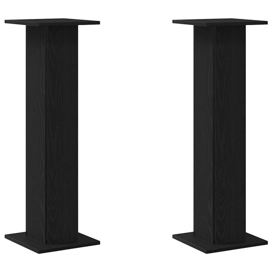 Plant Stand 2 pcs Black Oak 30 x 30 x 95 cm Engineered wood Plant Stand 2 pcs Black Oak 30 x 30 x 95 cm Engineered wood