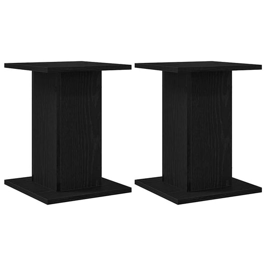 Plant Stand 2 pcs Black Oak 30 x 30 x 40 cm Engineered wood Plant Stand 2 pcs Black Oak 30 x 30 x 40 cm Engineered wood