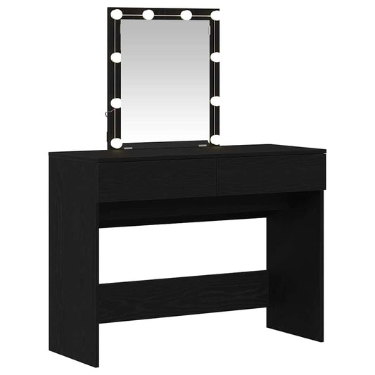 Dressing Table Black Oak 100 x 40 x 130 cm Engineered Wood Dressing Table Black Oak 100 x 40 x 130 cm Engineered Wood