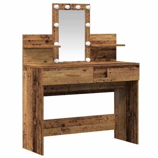 Dressing Table Old Wood 100 x 40 x 130 cm Engineered Wood Dressing Table Old Wood 100 x 40 x 130 cm Engineered Wood