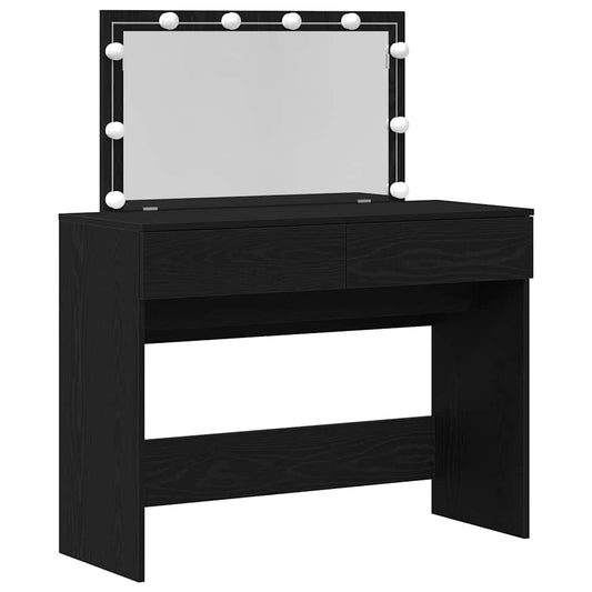 Dressing Table Black Oak 100 x 40 x 120 cm Engineered Wood Dressing Table Black Oak 100 x 40 x 120 cm Engineered Wood