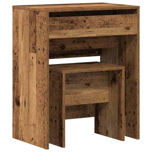 Dressing Table Old Wood 60 x 40 x 75 cm Engineered wood Dressing Table Old Wood 60 x 40 x 75 cm Engineered wood