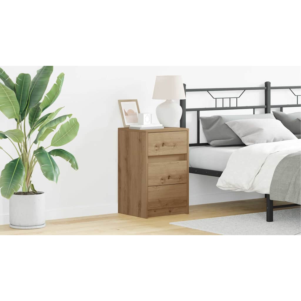 Bedside Cabinet Artisan Oak 38 x 34 x 61 cm Engineered wood