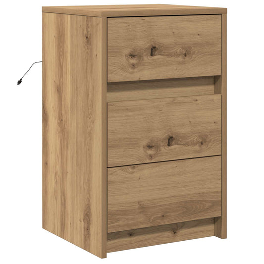 Bedside Cabinet Artisan Oak 38 x 34 x 61 cm Engineered wood Bedside Cabinet Artisan Oak 38 x 34 x 61 cm Engineered wood