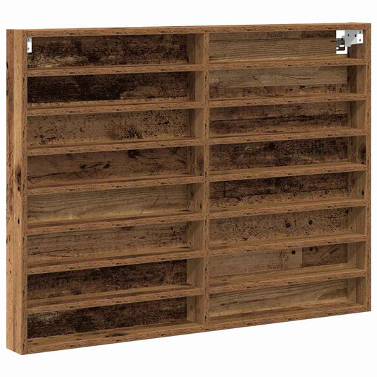 Display Cabinet Old Wood 100 x 8.5 x 75 cm Engineered Wood Display Cabinet Old Wood 100 x 8.5 x 75 cm Engineered Wood
