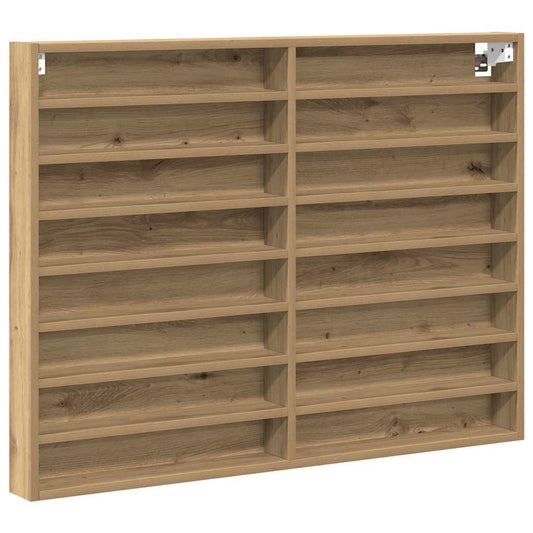 Display Cabinet Artisan Oak 100 x 8.5 x 75 cm Engineered Wood Display Cabinet Artisan Oak 100 x 8.5 x 75 cm Engineered Wood