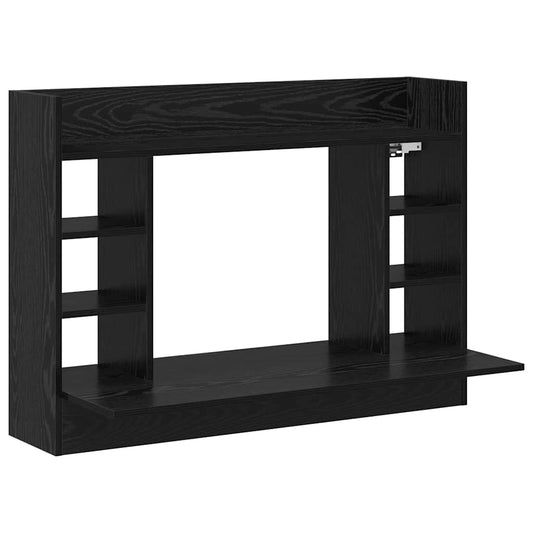 Wall-Mounted Desk Black oak 105 x 48 x 75 cm Engineered wood Wall-Mounted Desk Black oak 105 x 48 x 75 cm Engineered wood