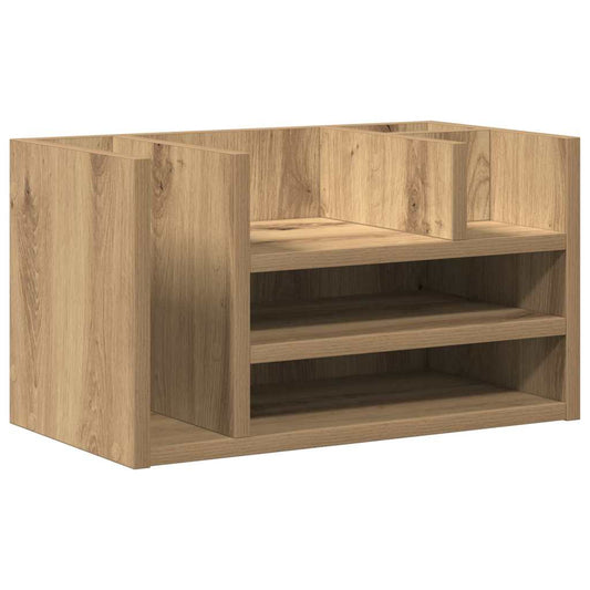 Desk Organiser Black oak 44.5 x 24 x 25 cm Engineered Wood Desk Organiser Black oak 44.5 x 24 x 25 cm Engineered Wood