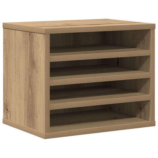 Desk Organiser Artisan Oak 36 x 26 x 29.5 cm Engineered Wood Desk Organiser Artisan Oak 36 x 26 x 29.5 cm Engineered Wood
