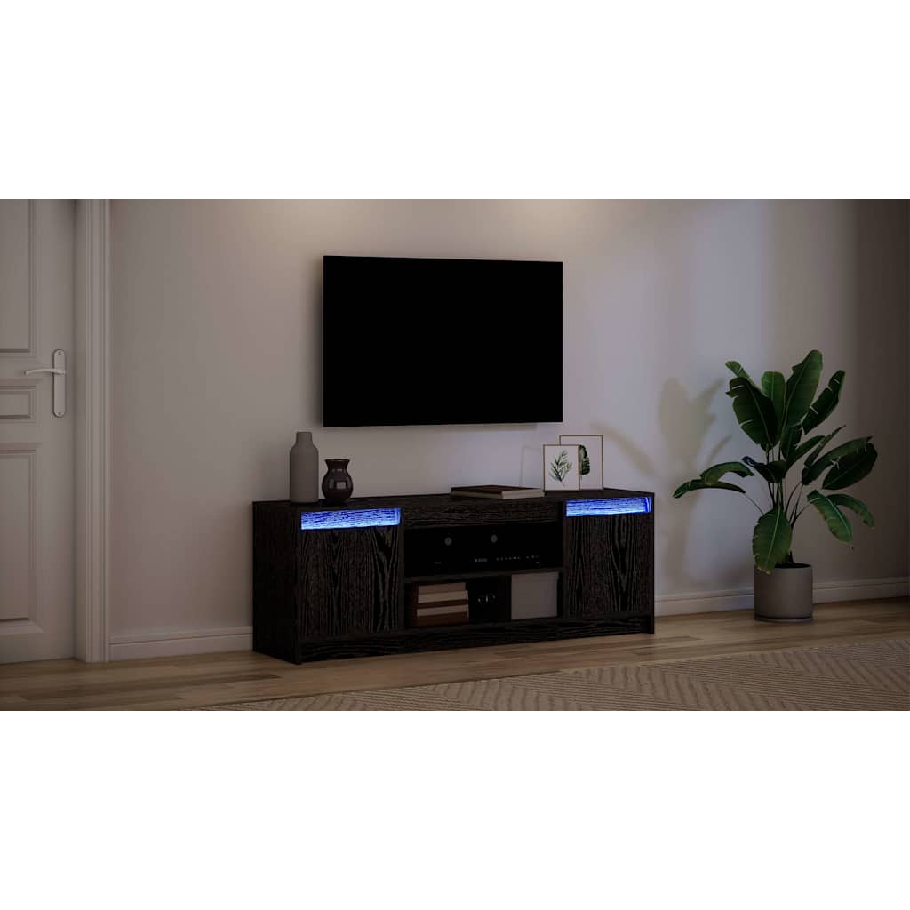 TV Units Black 139.5 x 34 x 50 cm Engineered wood