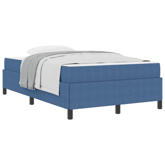 Bed Frame with Mattress Blue 120 x 190 cm Fabric Bed Frame with Mattress Blue 120 x 190 cm Fabric