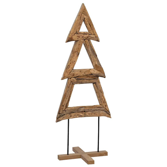 Christmas Tree with Stand Brown 90 cm Solid teak wood Christmas Tree with Stand Brown 90 cm Solid teak wood