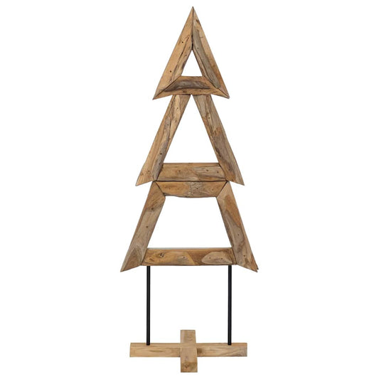 Christmas Tree with Stand Brown 149.5 cm Solid teak wood Christmas Tree with Stand Brown 149.5 cm Solid teak wood