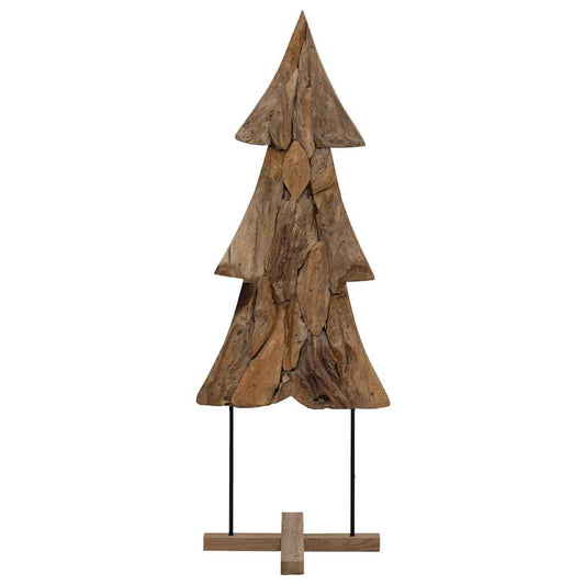 Christmas Tree with Stand Brown 90 cm Solid teak wood Christmas Tree with Stand Brown 90 cm Solid teak wood
