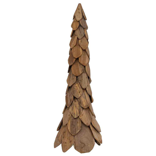 Christmas Tree with Stand Brown 110 cm Solid teak wood Christmas Tree with Stand Brown 110 cm Solid teak wood