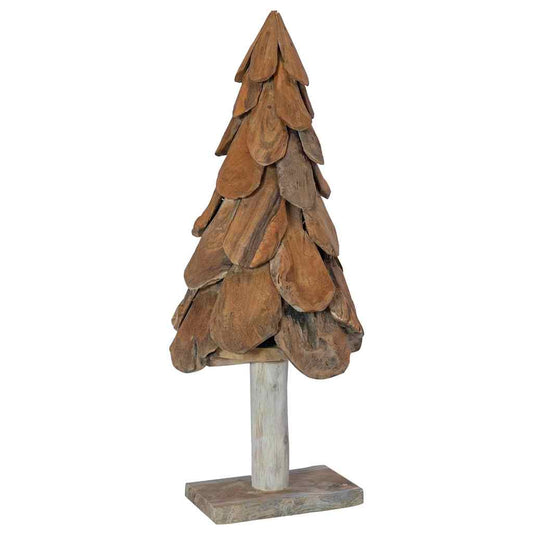 Christmas Tree with Stand Brown 90 cm Solid teak wood Christmas Tree with Stand Brown 90 cm Solid teak wood