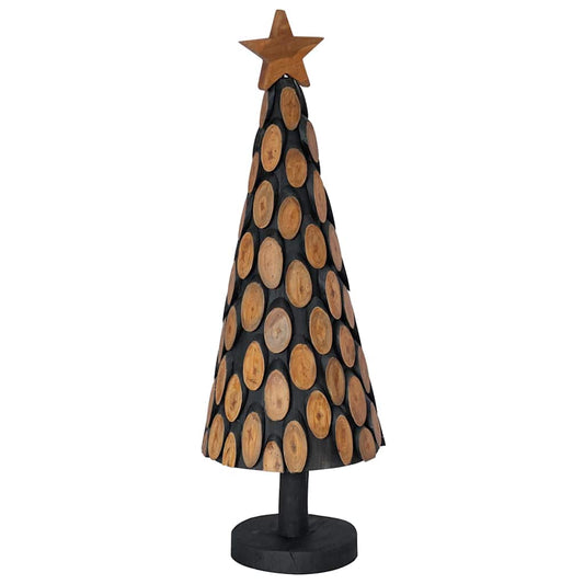 Christmas Tree with Stand Brown 90 cm Solid teak wood Christmas Tree with Stand Brown 90 cm Solid teak wood