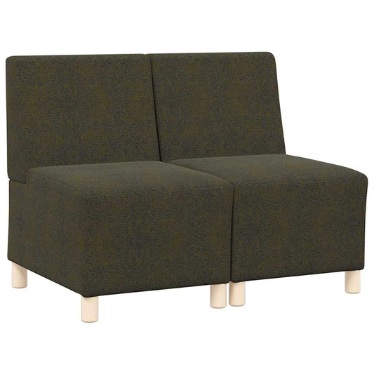 Modular Sofa Unit Armless 2 pcs Green 55 x 74 x 82 cm Modular Sofa Unit Armless 2 pcs Green 55 x 74 x 82 cm