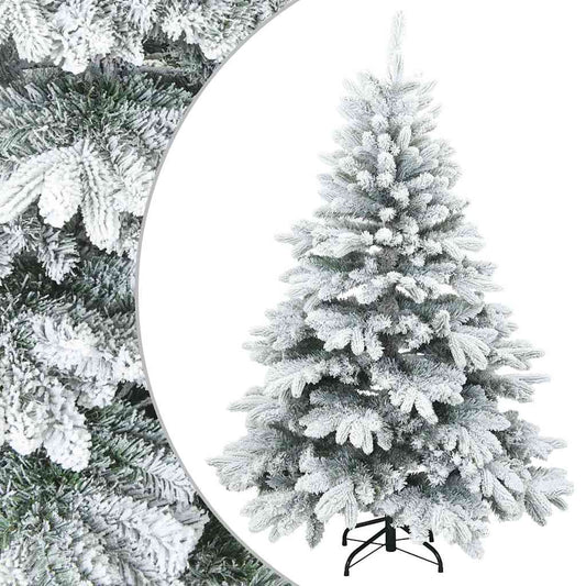 Artificial Hinged Christmas Tree Snow Flocked White 150 cm Artificial Hinged Christmas Tree Snow Flocked White 150 cm