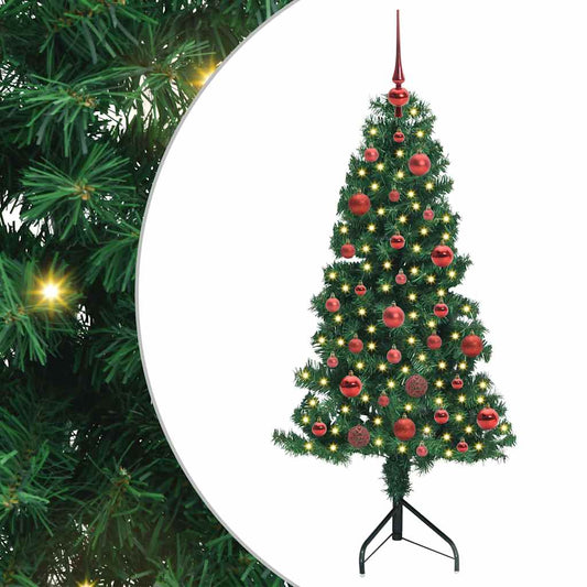 Corner Artificial Christmas Tree Green 150 cm PVC and Metal Corner Artificial Christmas Tree Green 150 cm PVC and Metal