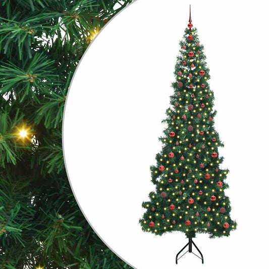 Corner Artificial Christmas Tree Green 240 cm PVC and Metal Corner Artificial Christmas Tree Green 240 cm PVC and Metal