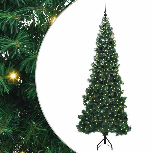 Corner Artificial Christmas Tree Green 240 cm PVC and Metal Corner Artificial Christmas Tree Green 240 cm PVC and Metal