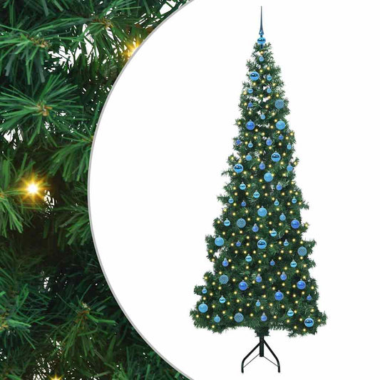 Corner Artificial Christmas Tree Green 240 cm PVC and Metal Corner Artificial Christmas Tree Green 240 cm PVC and Metal