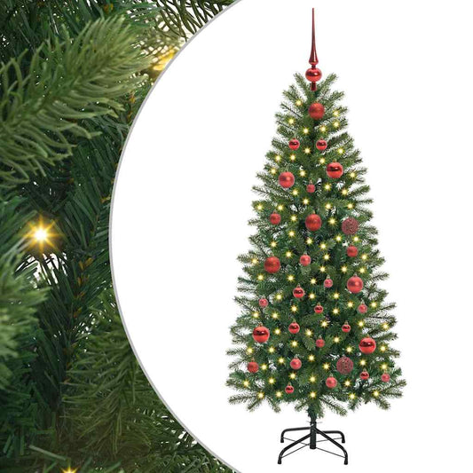 Artificial Christmas Tree with 150 LEDs Green 150 cm PE and PVC Artificial Christmas Tree with 150 LEDs Green 150 cm PE and PVC