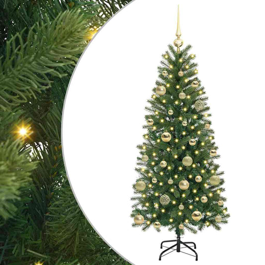 Artificial Christmas Tree with 150 LEDs Green 150 cm PE and PVC Artificial Christmas Tree with 150 LEDs Green 150 cm PE and PVC