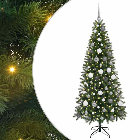 Artificial Christmas Tree with 300 LEDs Green 180 cm PE and PVC Artificial Christmas Tree with 300 LEDs Green 180 cm PE and PVC
