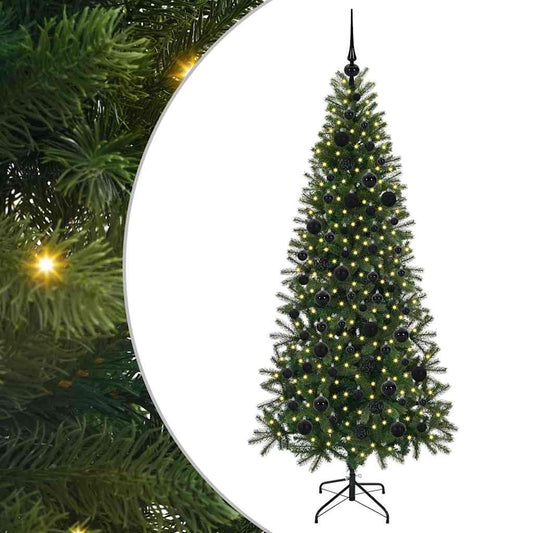 Artificial Christmas Tree with 300 LEDs Green 180 cm PE and PVC Artificial Christmas Tree with 300 LEDs Green 180 cm PE and PVC