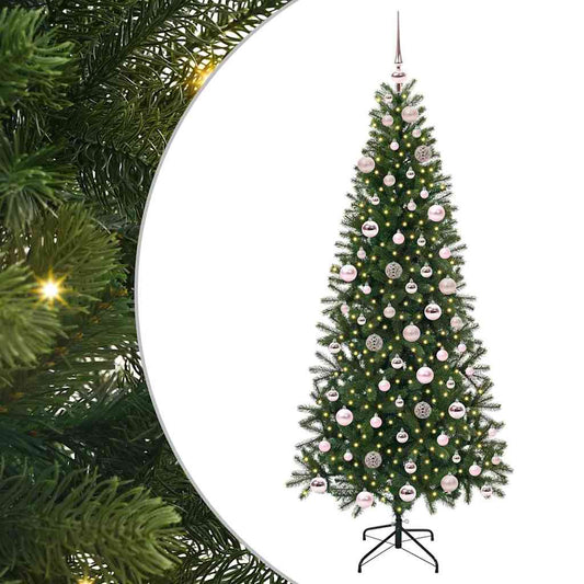 Artificial Christmas Tree with 300 LEDs Green 180 cm PE and PVC Artificial Christmas Tree with 300 LEDs Green 180 cm PE and PVC