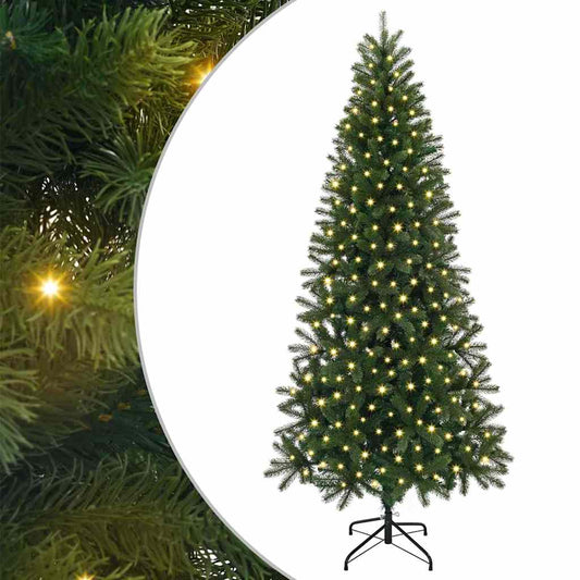 Artificial Christmas Tree with 300 LEDs Green 210 cm PE and PVC Artificial Christmas Tree with 300 LEDs Green 210 cm PE and PVC