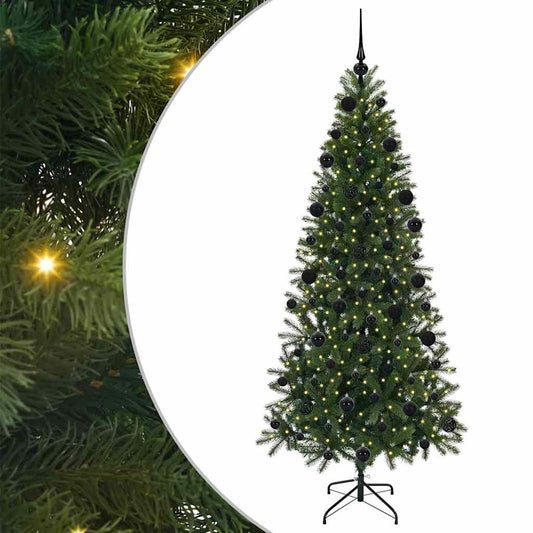 Artificial Christmas Tree with 300 LEDs Green 210 cm PE and PVC Artificial Christmas Tree with 300 LEDs Green 210 cm PE and PVC