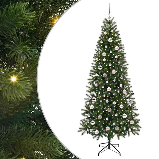 Artificial Christmas Tree with 300 LEDs Green 210 cm PE and PVC Artificial Christmas Tree with 300 LEDs Green 210 cm PE and PVC