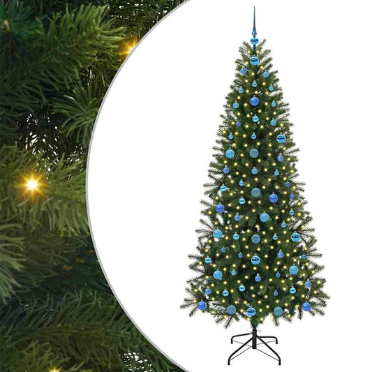 Artificial Christmas Tree with 300 LEDs Green 210 cm PE and PVC Artificial Christmas Tree with 300 LEDs Green 210 cm PE and PVC