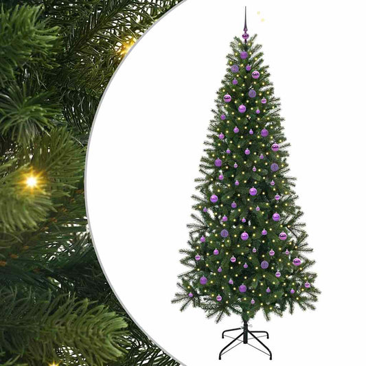 Artificial Christmas Tree with 300 LEDs Green 240 cm PE and PVC Artificial Christmas Tree with 300 LEDs Green 240 cm PE and PVC