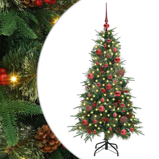 Artificial Hinged Christmas Tree Green 150 cm PE and PVC Artificial Hinged Christmas Tree Green 150 cm PE and PVC