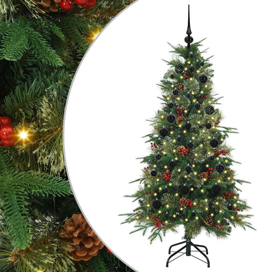 Artificial Hinged Christmas Tree Green 150 cm PE and PVC Artificial Hinged Christmas Tree Green 150 cm PE and PVC