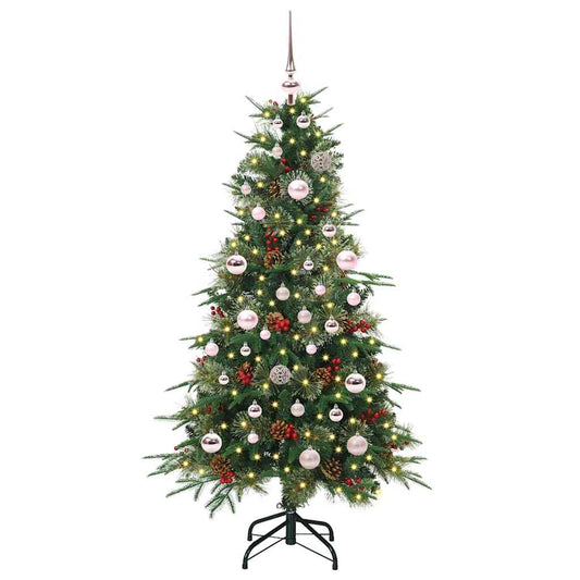 Artificial Hinged Christmas Tree Green 150 cm PE and PVC Artificial Hinged Christmas Tree Green 150 cm PE and PVC