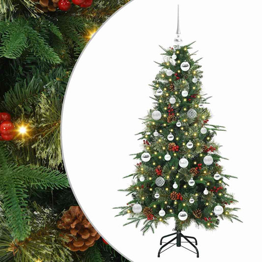 Artificial Hinged Christmas Tree Green 150 cm PE and PVC Artificial Hinged Christmas Tree Green 150 cm PE and PVC