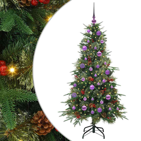 Artificial Hinged Christmas Tree Green 150 cm PE and PVC Artificial Hinged Christmas Tree Green 150 cm PE and PVC