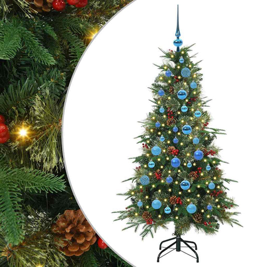 Artificial Hinged Christmas Tree Green 150 cm PE and PVC Artificial Hinged Christmas Tree Green 150 cm PE and PVC