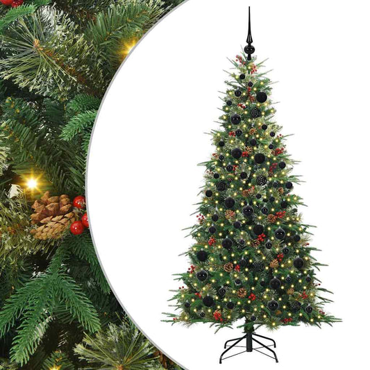 Artificial Hinged Christmas Tree Green 180 cm PE and PVC Artificial Hinged Christmas Tree Green 180 cm PE and PVC