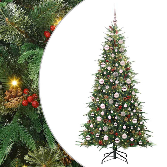 Artificial Hinged Christmas Tree Green 180 cm PE and PVC Artificial Hinged Christmas Tree Green 180 cm PE and PVC