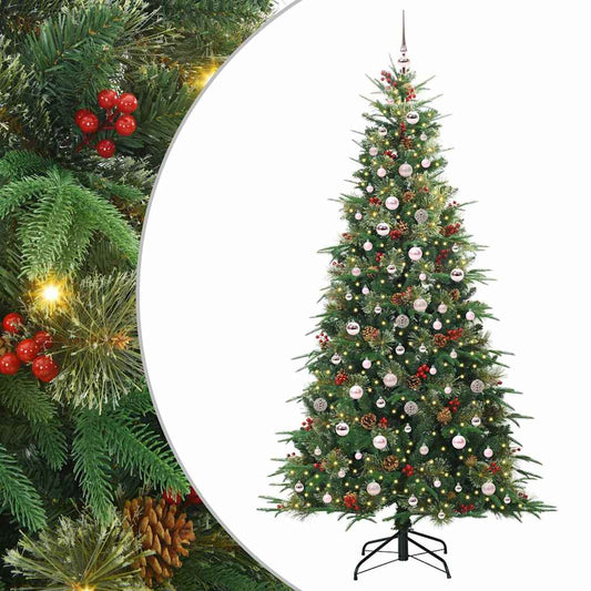 Artificial Hinged Christmas Tree Green 240 cm PE and PVC Artificial Hinged Christmas Tree Green 240 cm PE and PVC