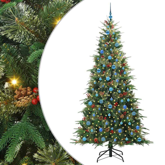 Artificial Hinged Christmas Tree Green 240 cm PE and PVC Artificial Hinged Christmas Tree Green 240 cm PE and PVC