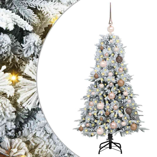 Artificial Hinged Christmas Tree White 120 cm PE and PVC Artificial Hinged Christmas Tree White 120 cm PE and PVC
