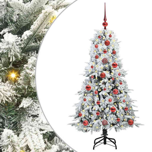 Artificial Hinged Christmas Tree White 120 cm PE and PVC Artificial Hinged Christmas Tree White 120 cm PE and PVC