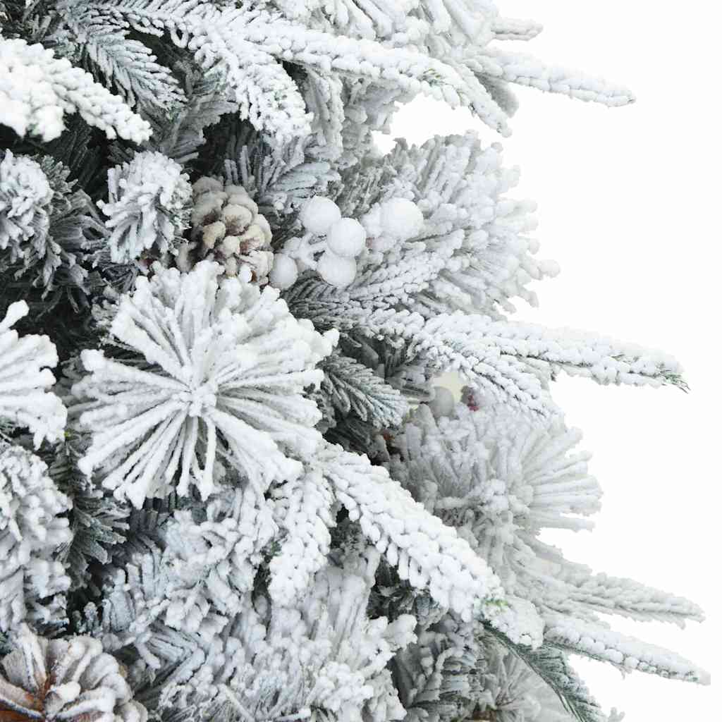 Artificial Hinged Christmas Tree Green and white 120 cm